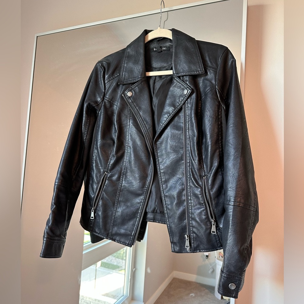 Baccini Leather biker jacket
